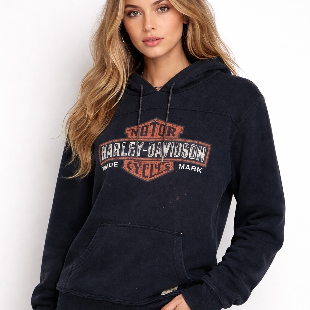 Harley Davidson Y2K  sweater hoodie L